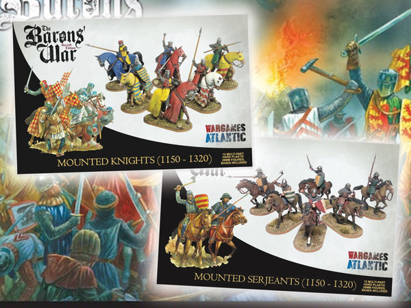 Mounted Knights and Serjeants arrive for The Barons' War