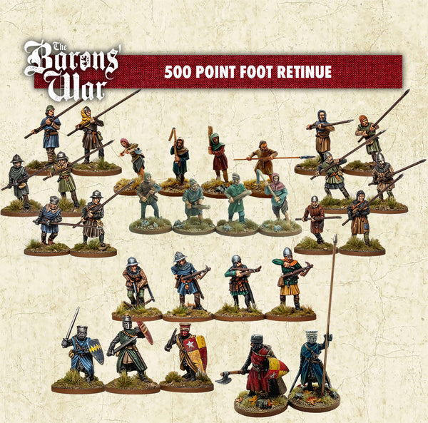 The Barons' War - 500pt 'Foot' Retinue