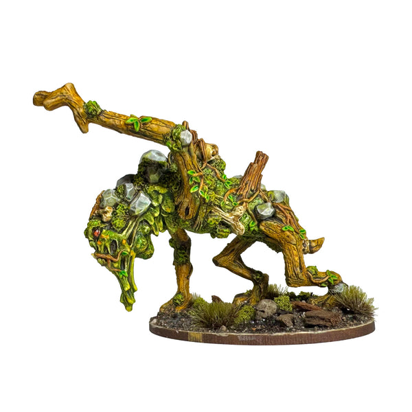 Slough, the Fen Wanderer, Left Side Fantasy creature figurine with a naturalistic design by Trish Carden