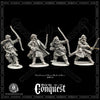 Viking Unarmoured Warriors (Bondi) with Bows, 1, for Footsore Miniatures 'Conquest' range.