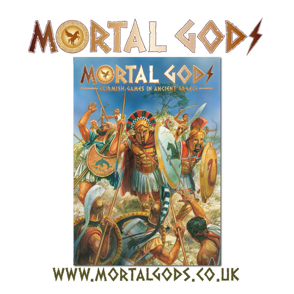 Mortal Gods Rulebook available from Footsore Miniatures