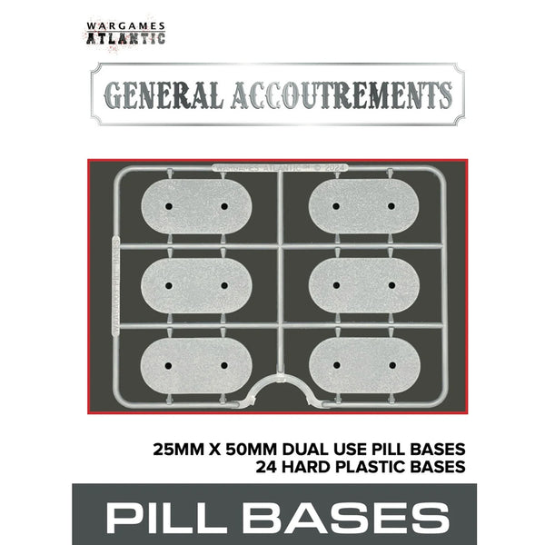 25mm x 50mm Pill Dual Use Bases