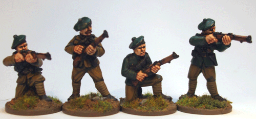 British Auxiliaries firing