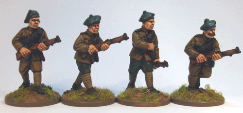 British Auxiliaries advancing