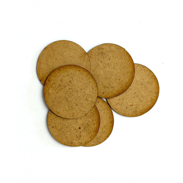 40mm Round MDF Bases (6 Pack)
