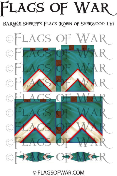 BARW31 Sheriff's Flags Robin of Sherwood TV
