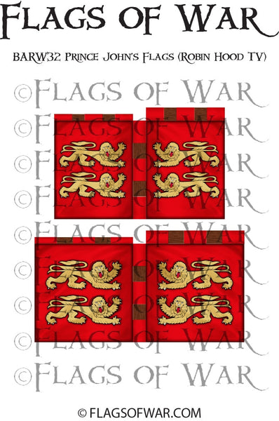 BARW32 Prince John's Flags Robin of Sherwood TV