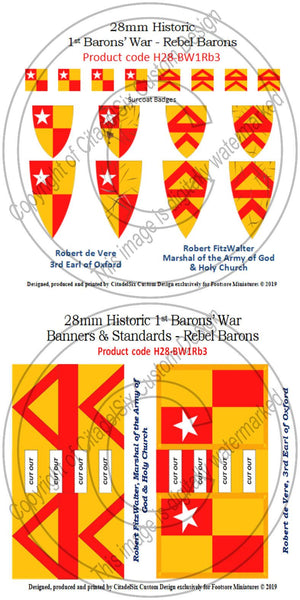 Robert FitzWalter & Robert de Vere, Banners + Decals