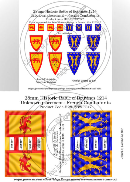 Rauol II de Nesle & Henri II, Comte de Bar