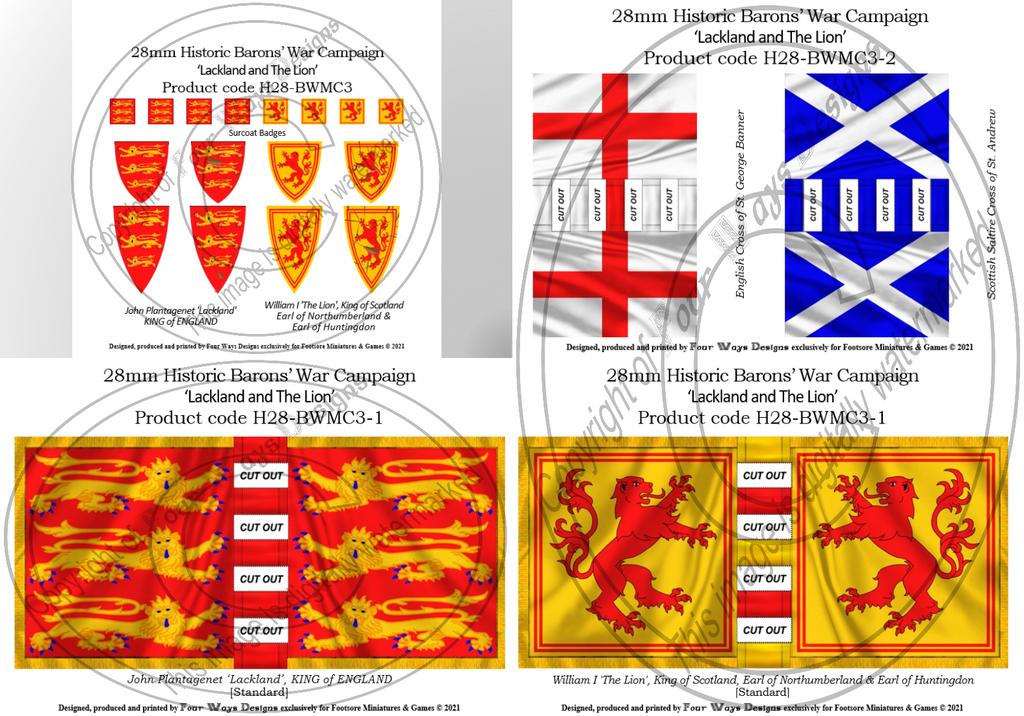 Lackland and the Lion Banners + Decals