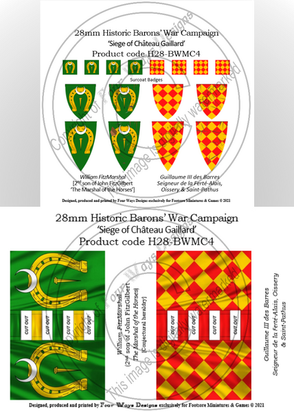 'Siege of Chateau Gillard' William FitzMarshal & Guillame III des Barres
