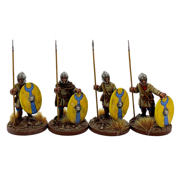 Late Roman Unarmoured Infantry in Helmets standing