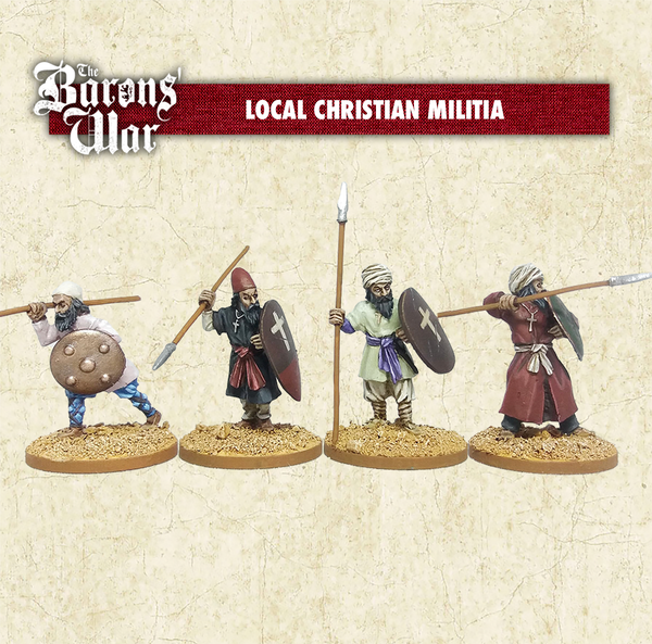 Local Christian militia on foot