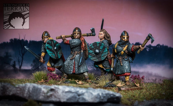shieldmaidens from Footsore miniatures for my Germanic warband : r