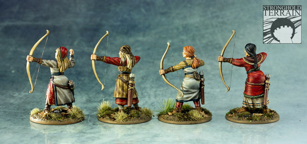 Shield Maidens (4) – Footsore Miniatures & Games Limited