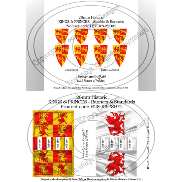 Llewelyn ap Gruffydd, Banners + Decals