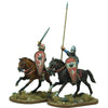 Mounted Norman Warlord and Bannerman