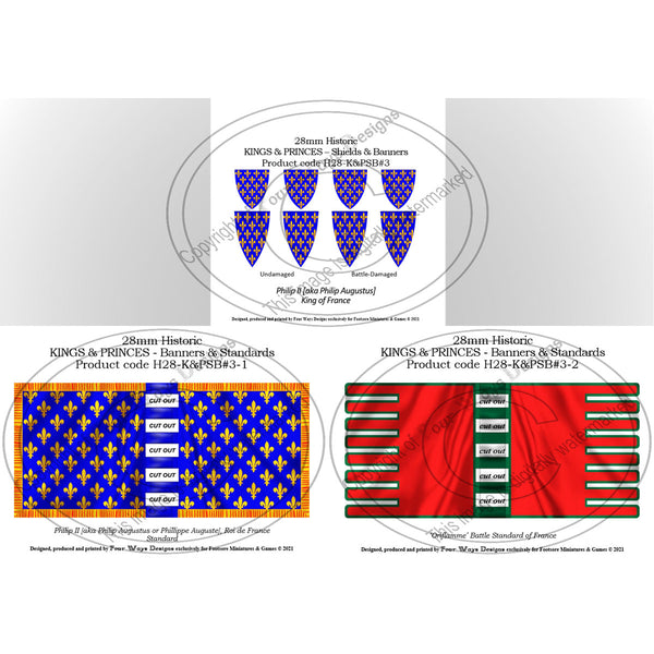King Philip II of France, Banners + Decals