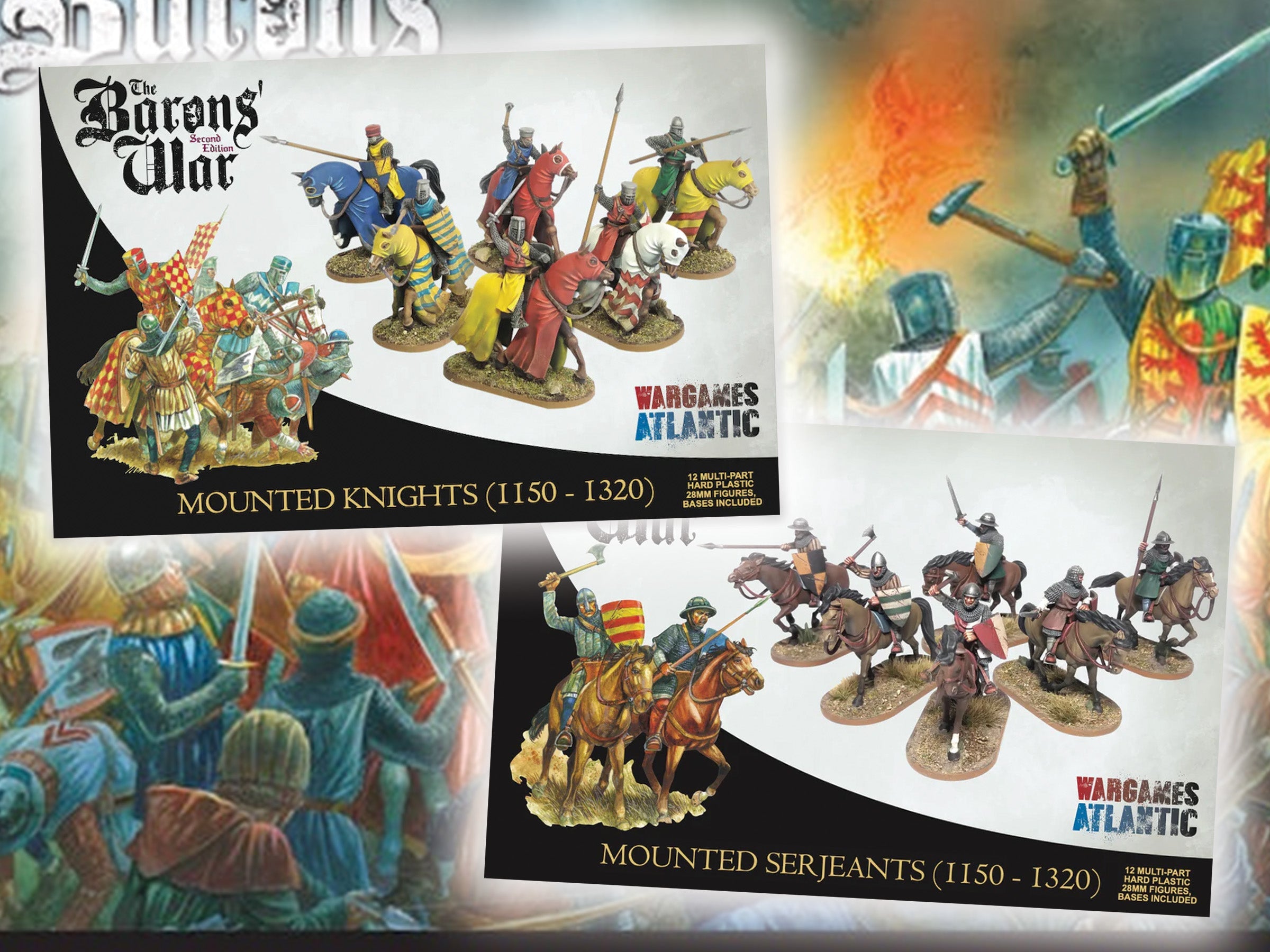 Mounted Knights and Serjeants arrive for The Barons' War