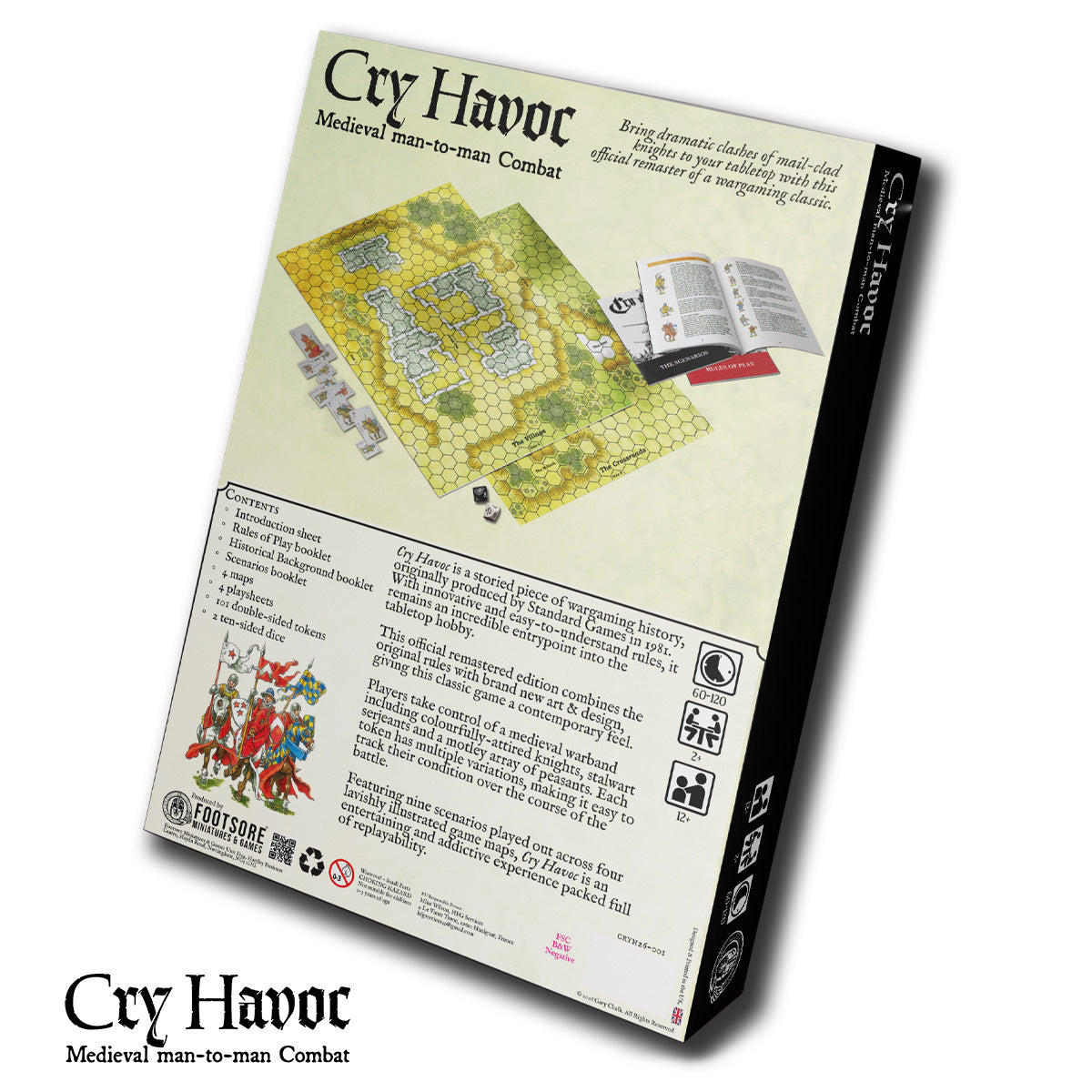 The Cry Havoc Boxed Game box, rear