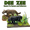 Model panther and jaguar on a naturalistic base from 'DEE ZEE Beasts For Gamers and Collectors'