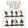 Examples of painted Citizens from Gangs Of Rome built from the Wargames Atlantic plastic Citizens frame