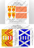 Product packaging for 12th-century Scottish heraldic designs with product code H28-BWAS05.