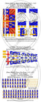 A sheet with illustrations of historical livery banners and standards, including coat of arms and flag designs, related to the 3rd Duke of York.