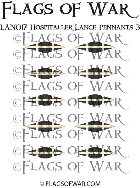 LAN017 Hospitaller Lance Pennants 3