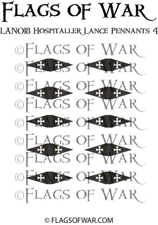 LAN018 Hospitaller Lance Pennants 4