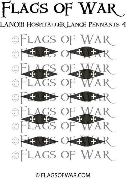 LAN018 Hospitaller Lance Pennants 4