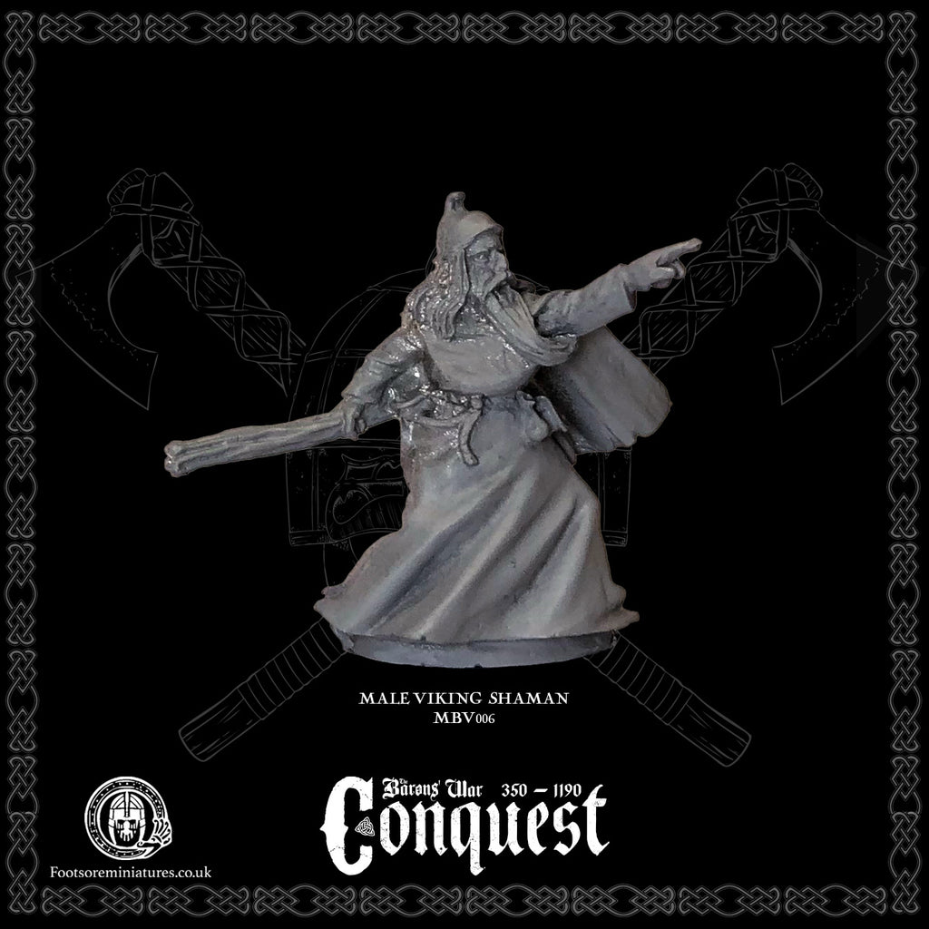 Male Viking Shaman for Footsore Miniatures 'Conquest' Vikings.