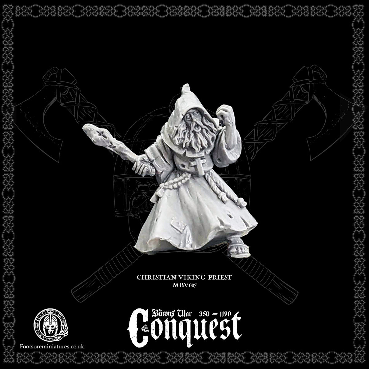 Christian Viking Priest for Footsore Miniatures 'Conquest' Vikings.