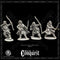 Viking Unarmoured Warriors (Bondi) with Bows, 1, for Footsore Miniatures 'Conquest' range.