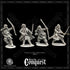 Viking Unarmoured Warriors (Bondi) with Bows, 1, for Footsore Miniatures 'Conquest' range.