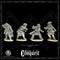 Viking Unarmoured Warriors (Bondi) with Spears, 2, for Footsore Miniatures 'Conquest' Vikings.