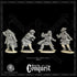 Viking Unarmoured Warriors (Bondi) with Spears, 2, for Footsore Miniatures 'Conquest' Vikings.