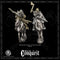 Two mounted Vikings with Hand Axes for Footsore Miniatures 'Conquest' Vikings.