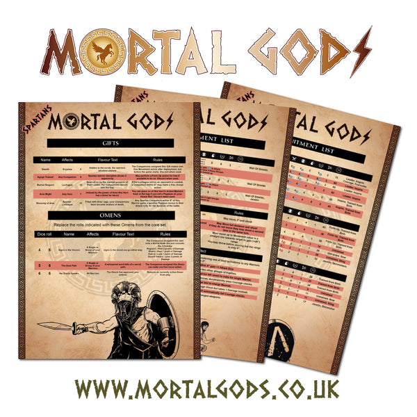 Digital Mortal Gods Spartan list