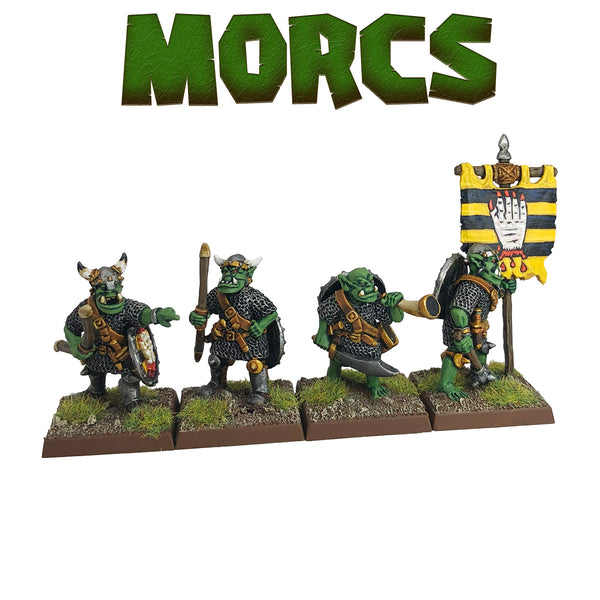 Orc Shooting Command Group with Helmets