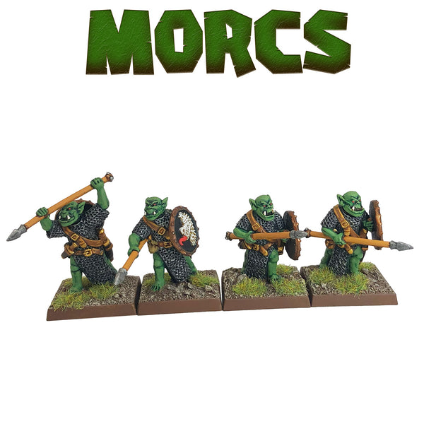 Orc Warriors with Spears, Attacking