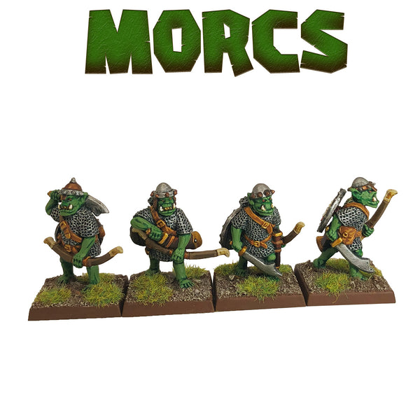 Armoured Orc Archers with Helmets, Advancing