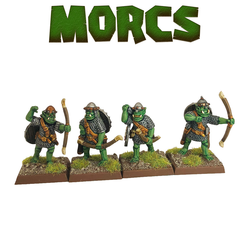 Armoured Orc Archers with Helmets, Firing Line