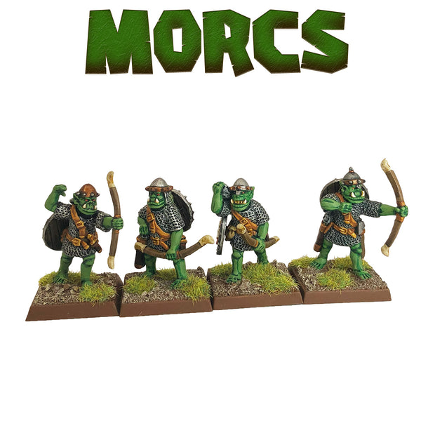 Armoured Orc Archers with Helmets, Firing Line