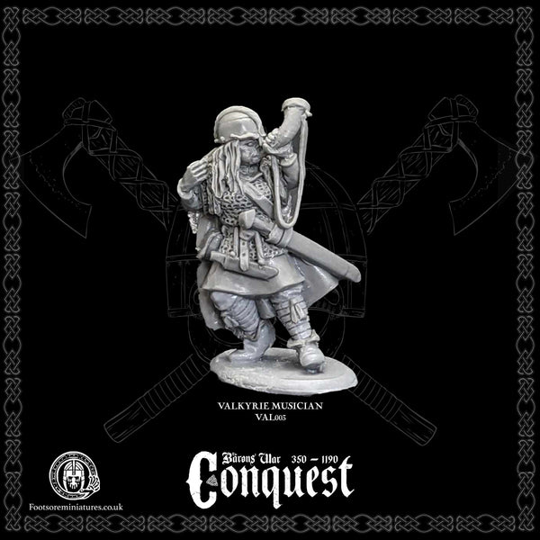 Valkyrie Musician for Footsore Miniatures 'Conquest' Vikings.