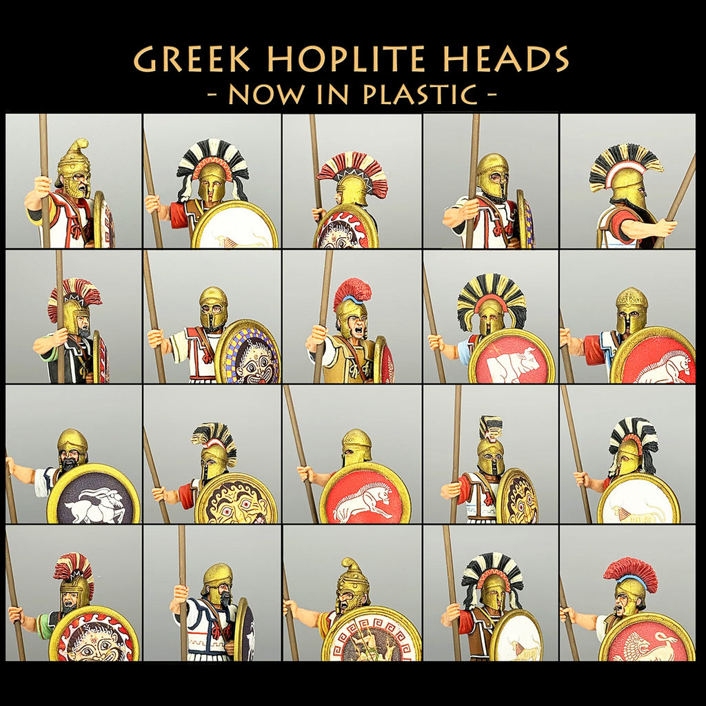 Greek Hoplite Heads x28
