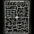 A grey, unpainted miniature figurine sprue of Egyptian Archers and Spearmen weapons, by Wargames Atlantic.  