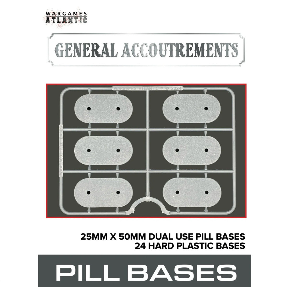25mm x 50mm Pill Dual Use Bases