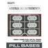 25mm x 50mm Pill Dual Use Bases