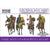 Front cover of the WarGames Atlantic 'Decline and Fall: Imperial Rome at War 284-476 AD' miniatures set, titled 'Dark Ages Unarmored Cavalry'. The box art features illustrations of four different unarmored cavalry miniatures on white and purple backgrounds with product text.